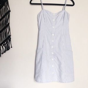 Abercrombie & Fitch white and blue dress